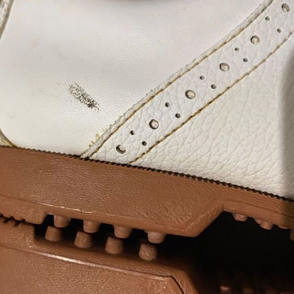 Foot-Joy Green-Joys’ WOMEN’s WHITE LACE UP GOLF SHOES Sz- 7.5 - Picture 11 of 11